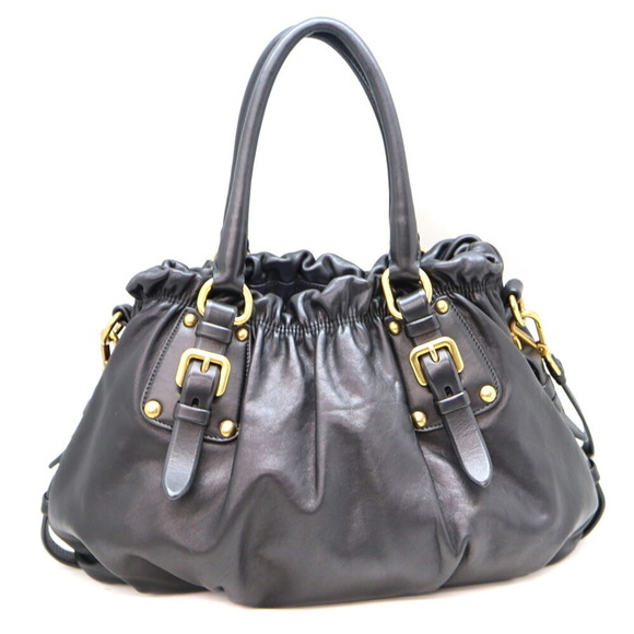 Prada Bag Leather 2WAY Black - Picture 1 of 10